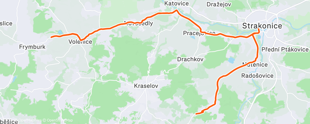 Map of the activity, Afternoon Mountain Bike Ride