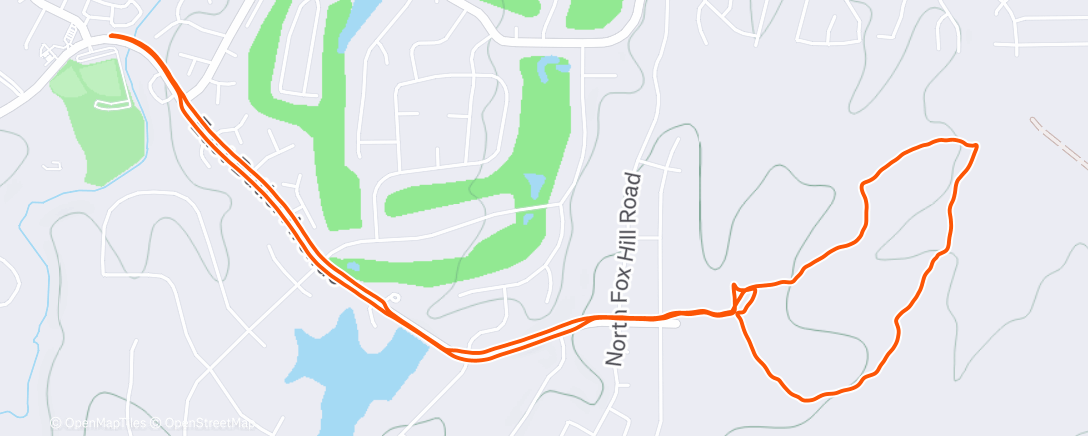 Mapa de la actividad (Afternoon Trail Run)