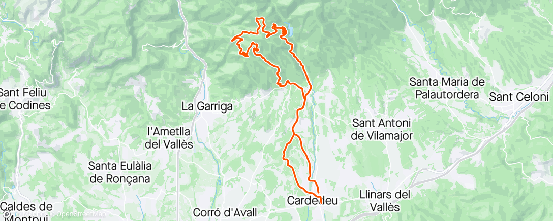 Map of the activity, Roca Centella