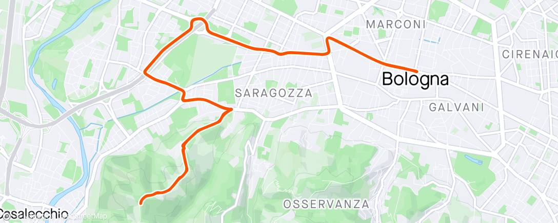 Map of the activity, Zwift - Group Ride: Giant Camden Tron Hunters – get closer to the Tron (C) on Bologna Time Trial in Bologna TT