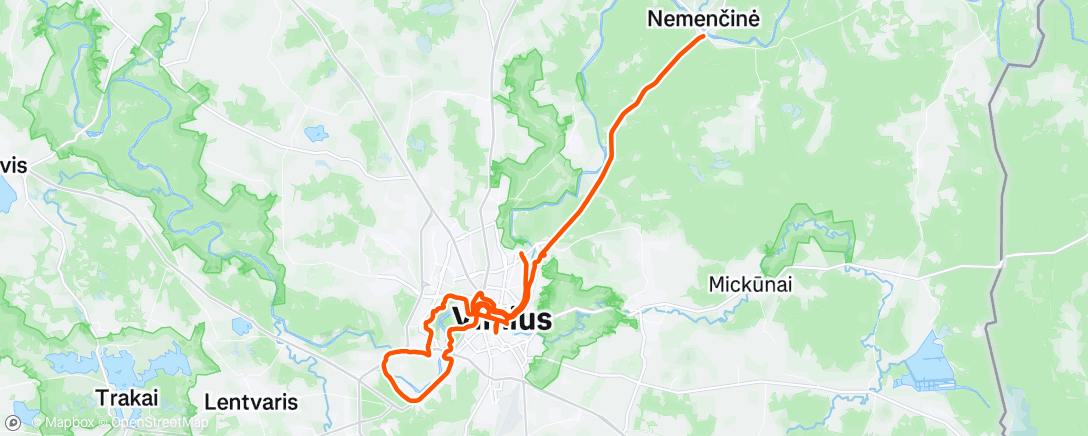 Map of the activity, Guided in my own town