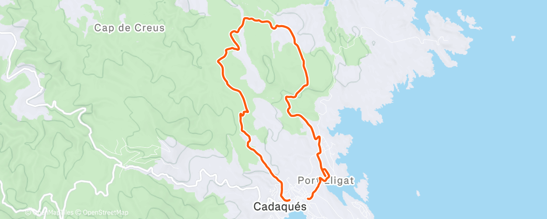 Map of the activity, Afternoon Mountain Bike Ride