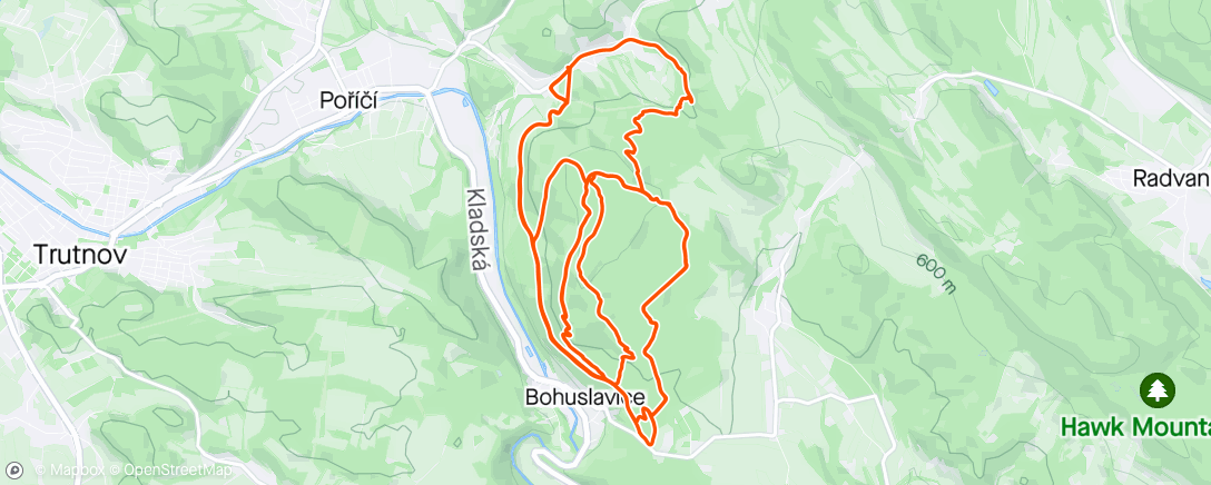 Map of the activity, Trutnov trails