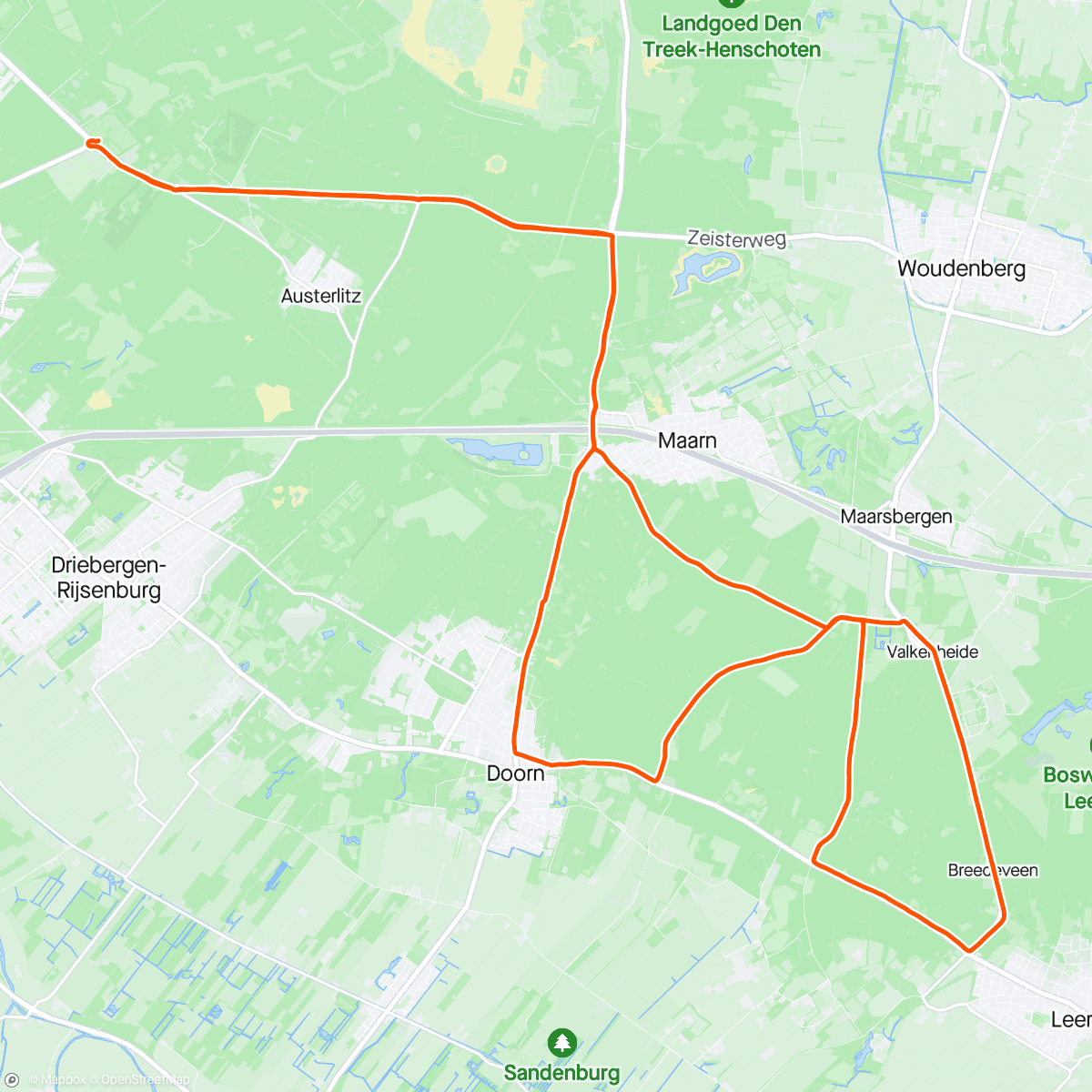 アクティビティ「Rondje met Jan en Karel」の地図
