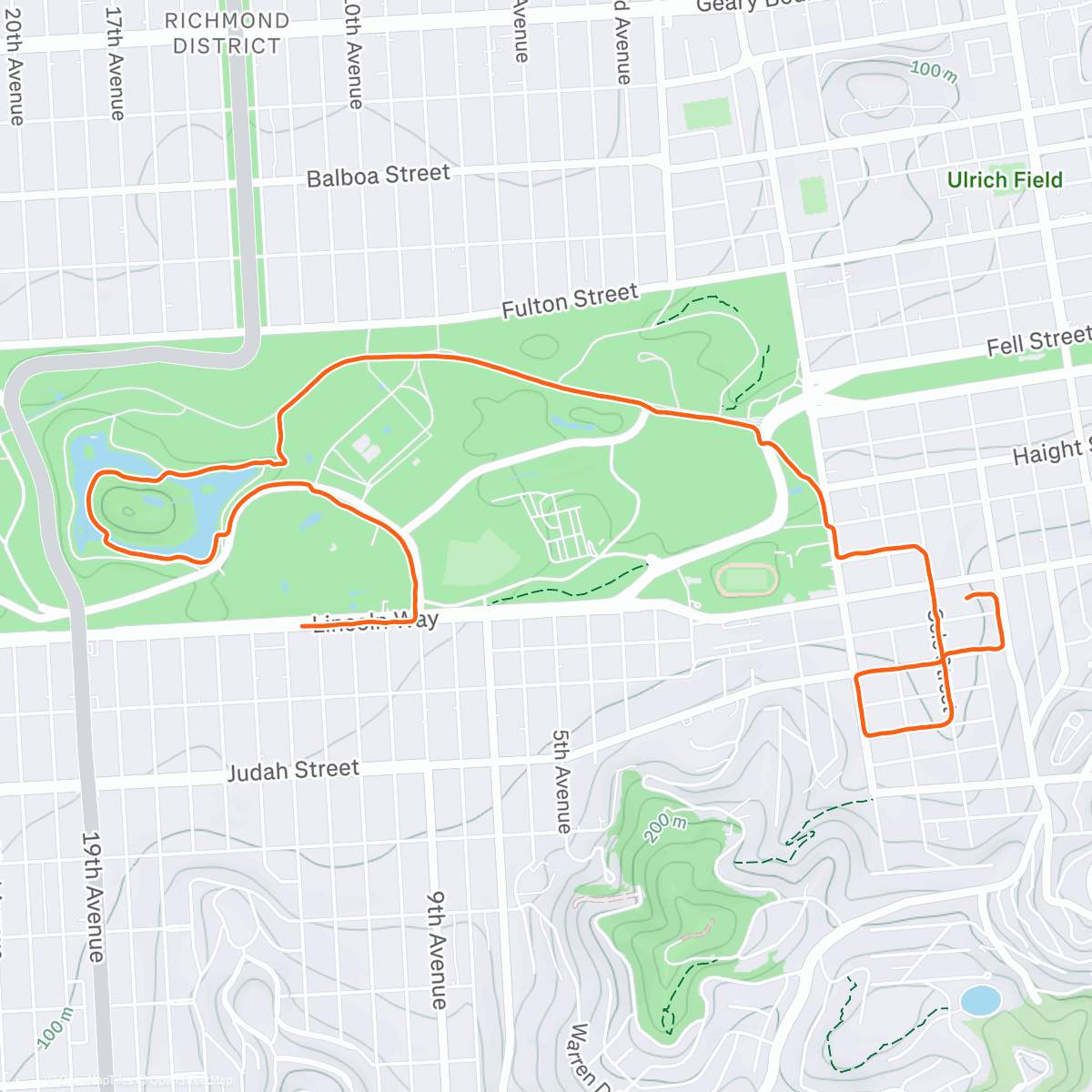 Map of the activity, rainy nye