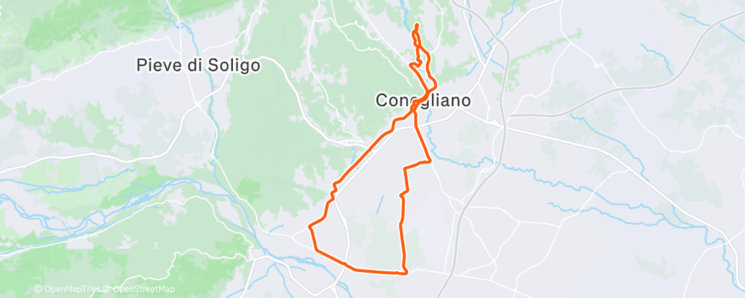 Map of the activity, Morning Gravel Ride