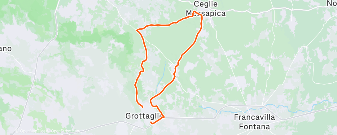 Map of the activity, Lungo brucia Tuborg