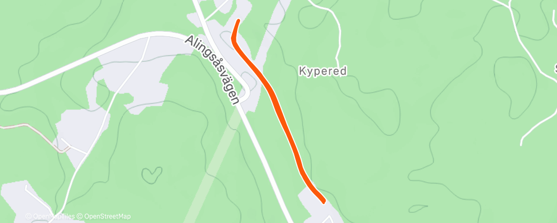 Map of the activity, Morning Nordic Ski