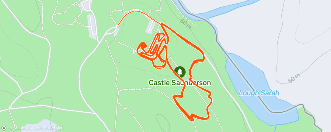 Map of the activity, Breffni Wheelers cx