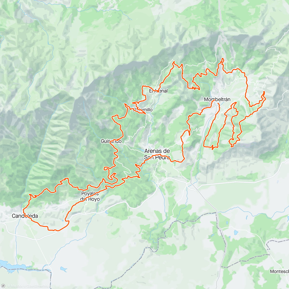 Karte der Aktivität „Bajo Tiétar 2024 - Larga”