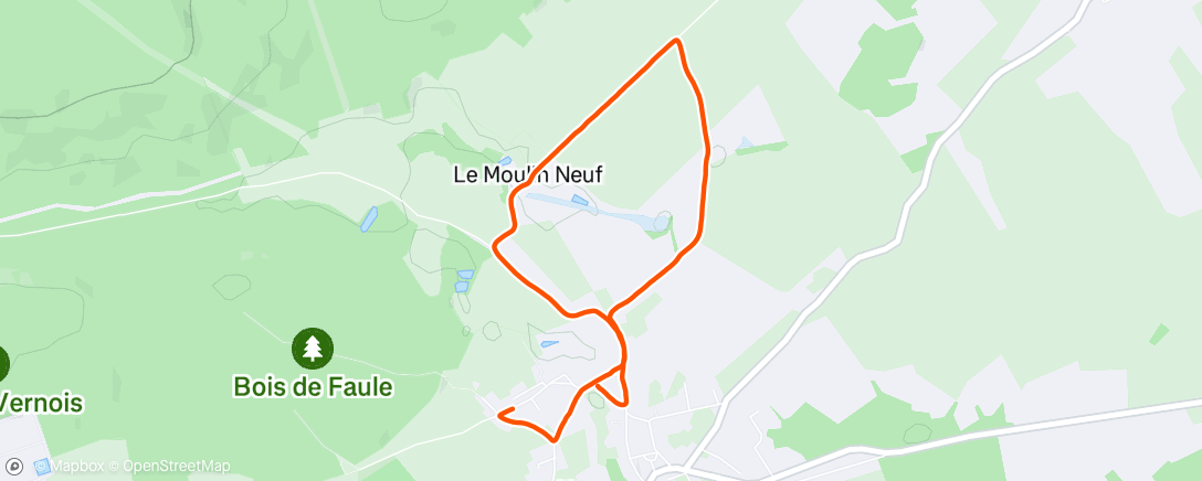 Map of the activity, Premier run dans mon nouveau chez moi