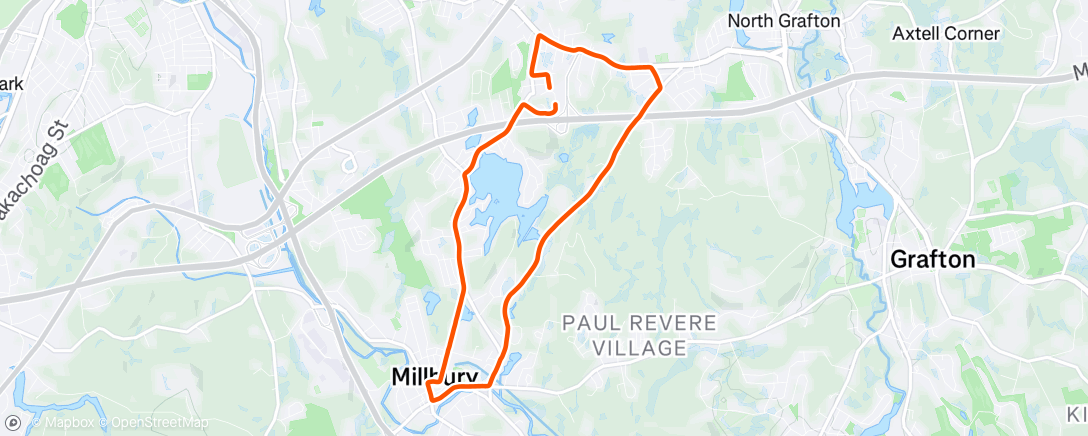 Map of the activity, Morning Run