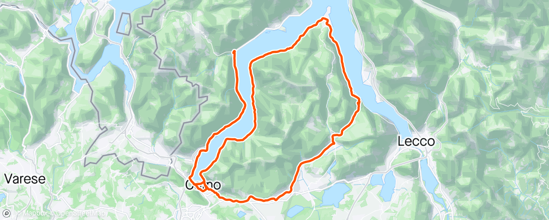 Map of the activity, Bellagio, Onno e ritorno