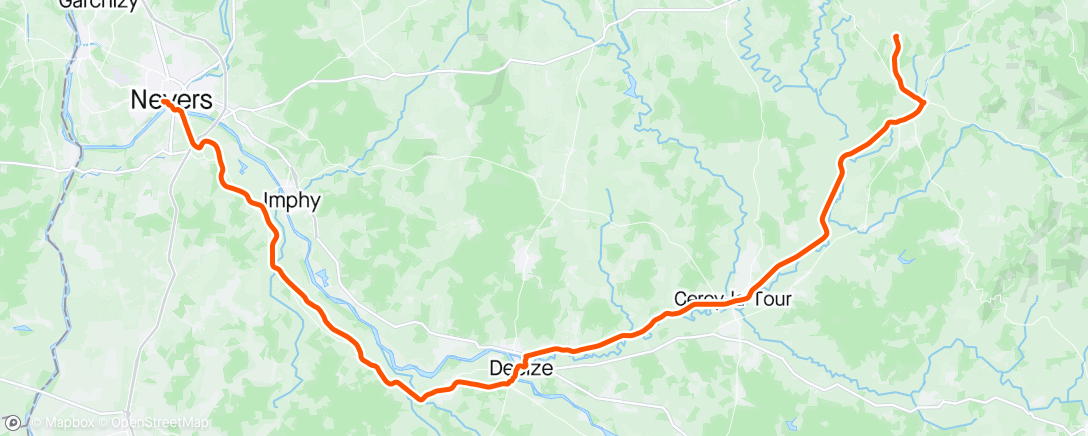 Map of the activity, Route des Grands lacs du Morvan VTC 🔌 - Jour 3/3 ☺️