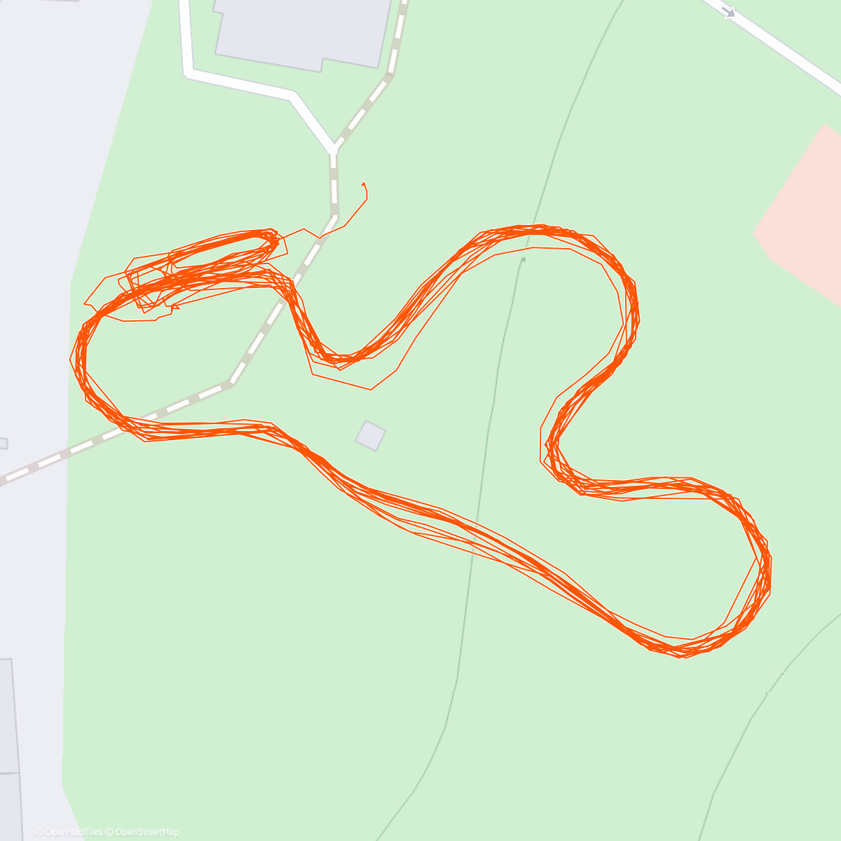 Map of the activity, I3 ski night