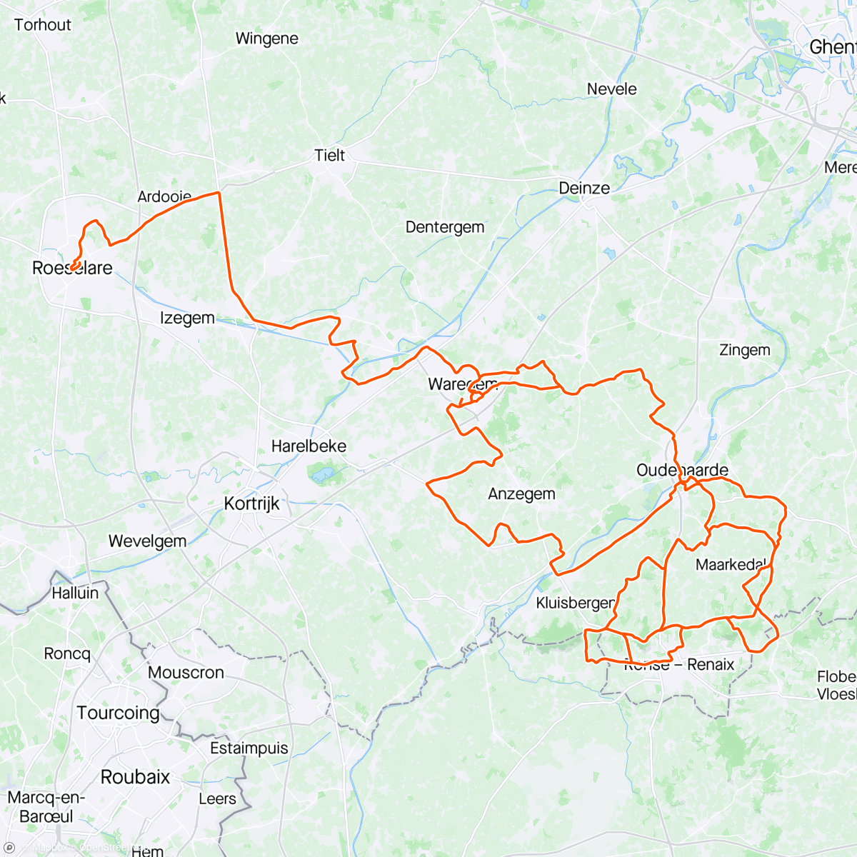 Map of the activity, Dwars door Vlaanderen - 
Abra = Legendemaskin 🥈