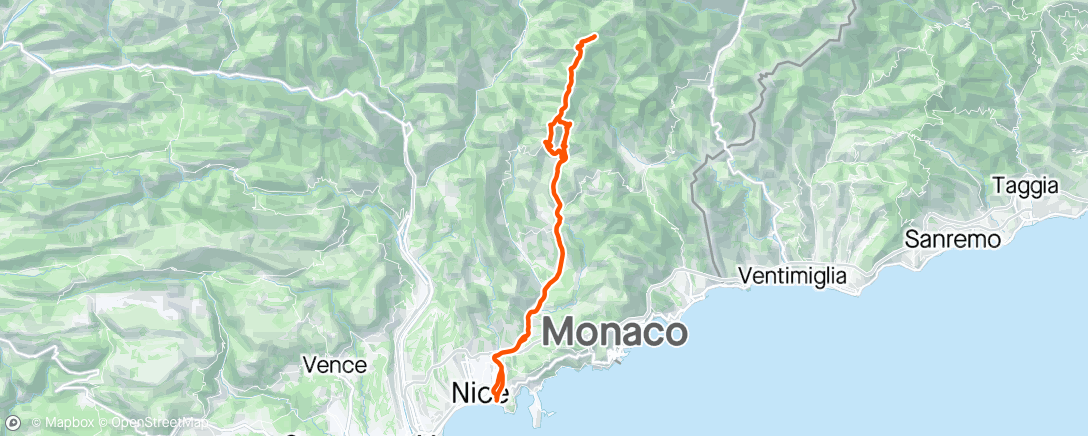 Map of the activity, Col de Turini avec Thomas 😊👌