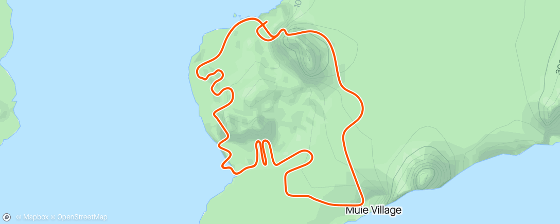 アクティビティ「Zwift - Race: 3R Racing - 50km Race (B) on Flat Route in Watopia」の地図