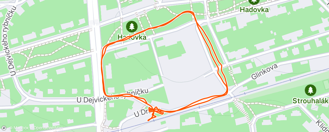 Map of the activity, Morning Walk