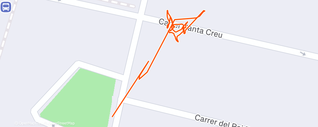 Map of the activity, Bicicleta por la mañana