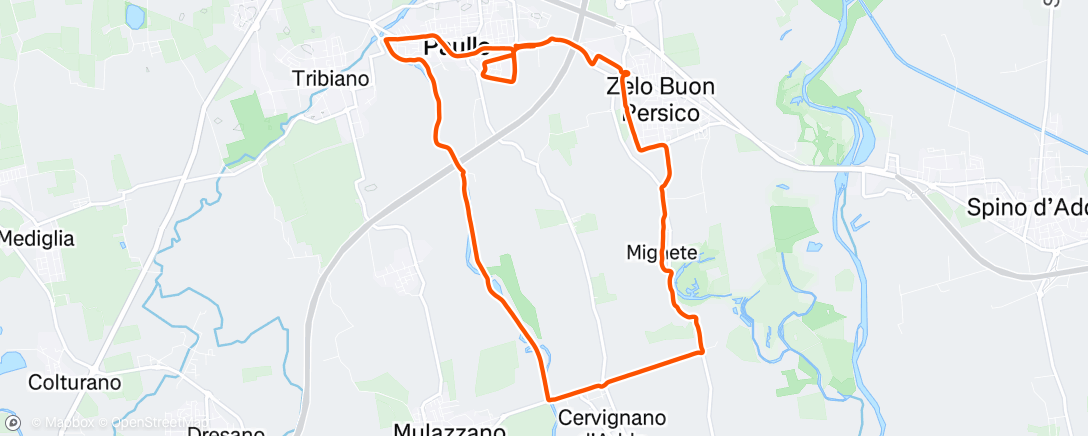 Map of the activity, Ventello