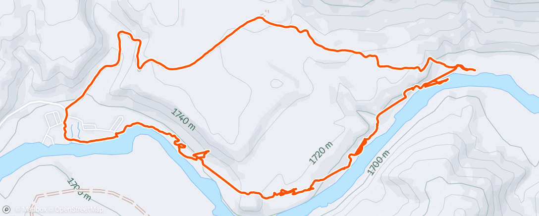 Map of the activity, Morning Hike