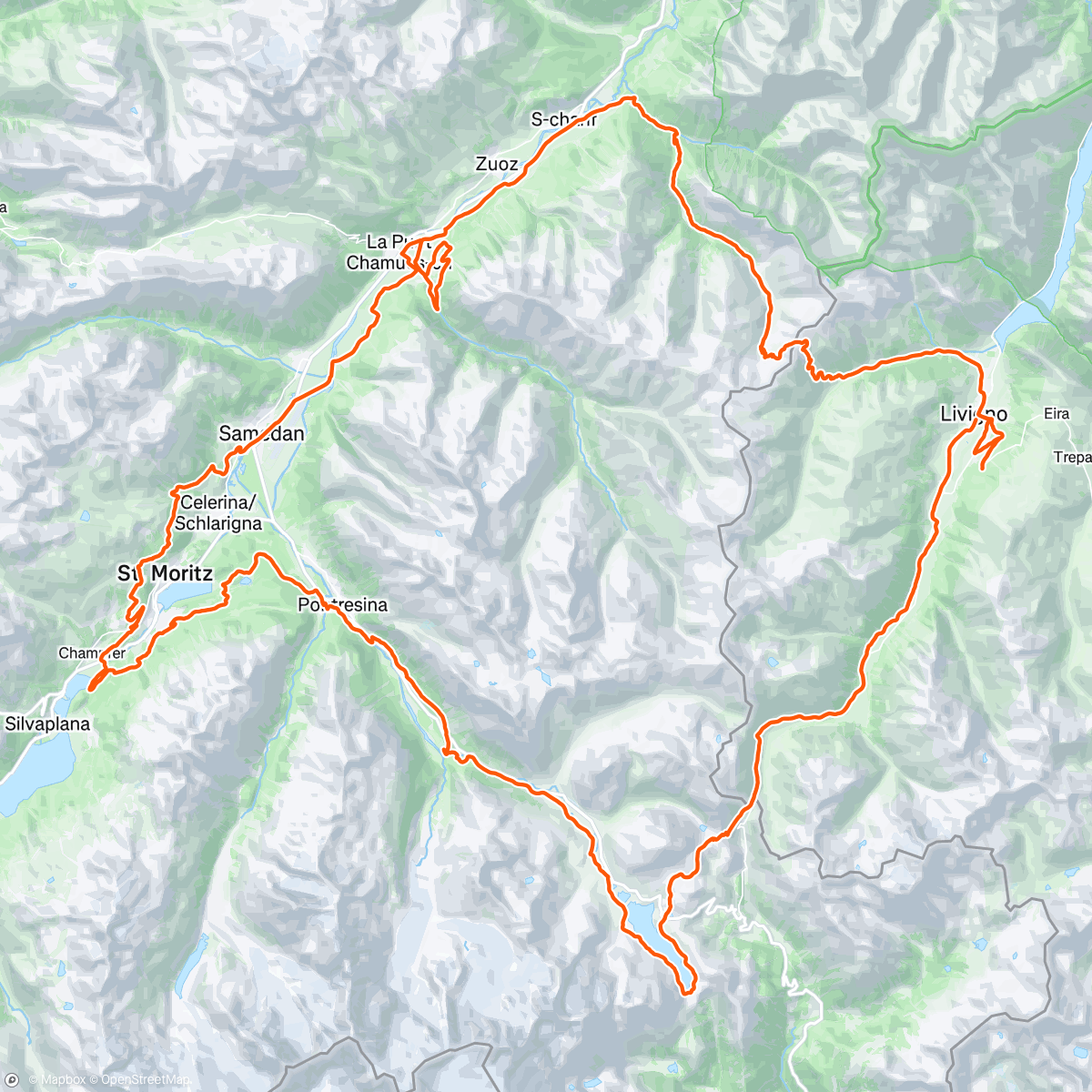 Map of the activity, Morning Mountain Bike Ride