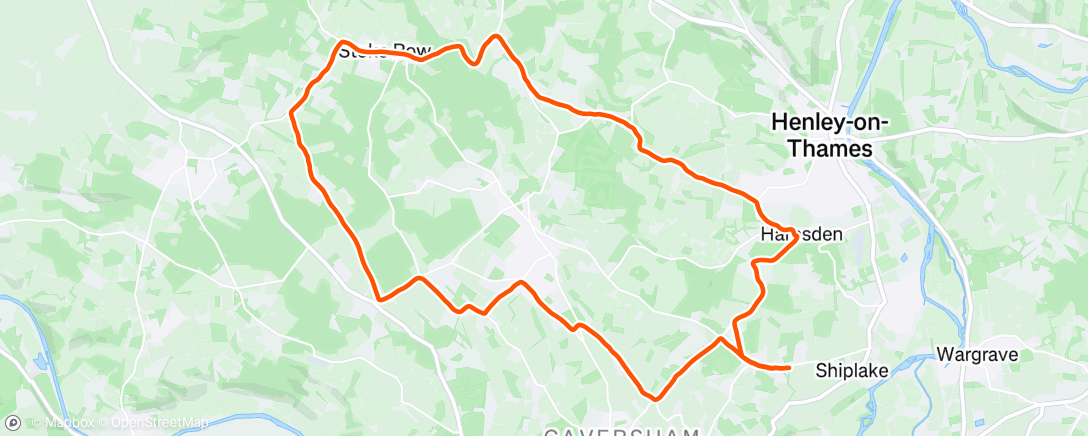 Map of the activity, Solo Hallowe’en ride