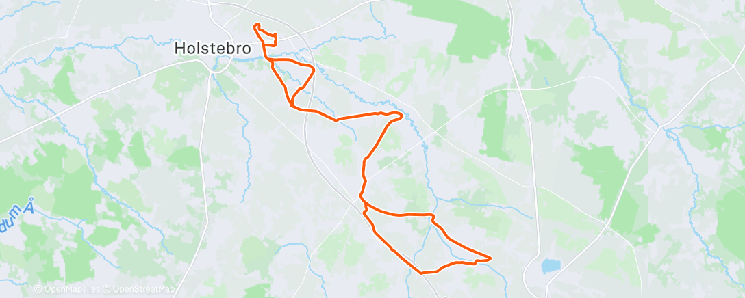 Map of the activity, Morning Ride