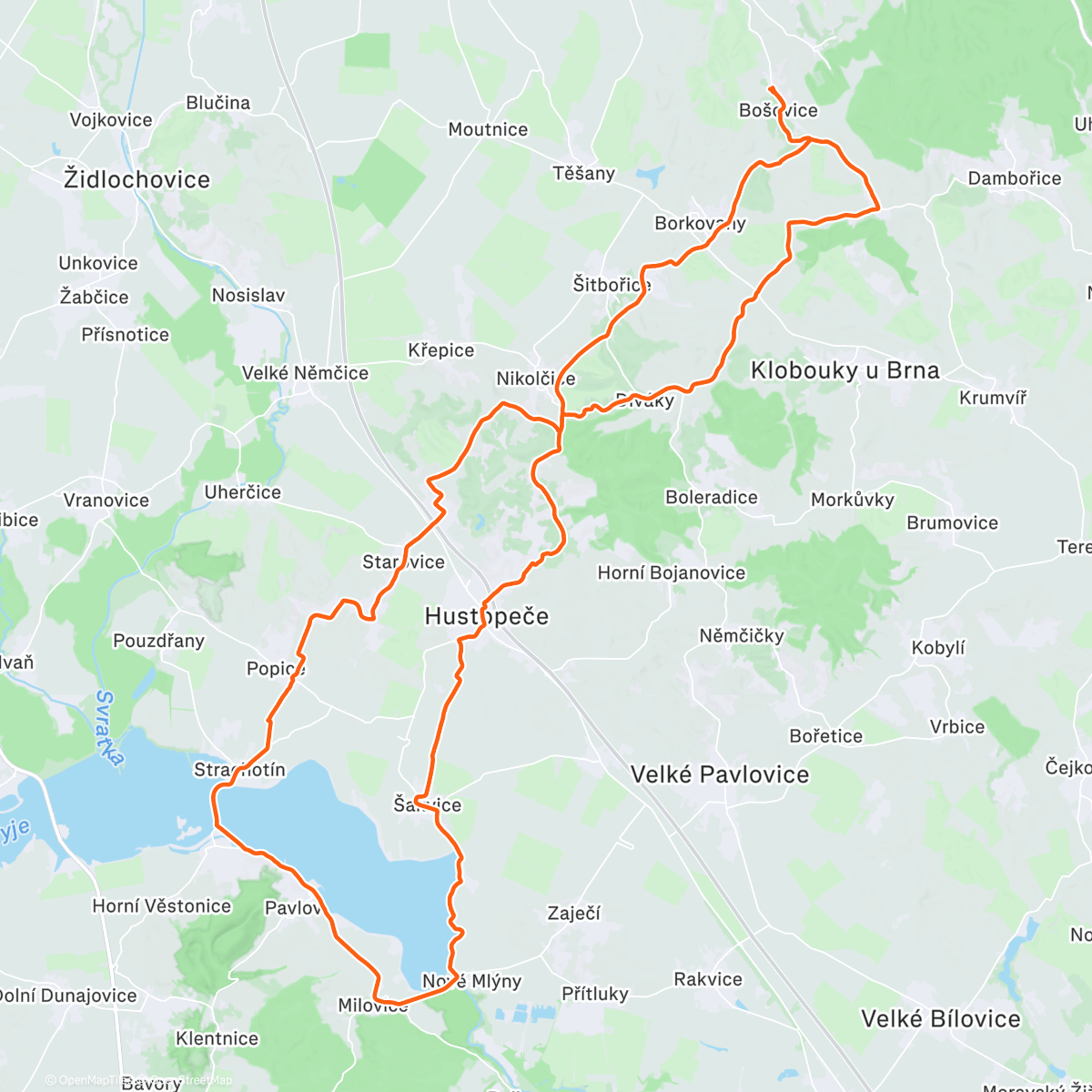 Map of the activity, Gravel Ride