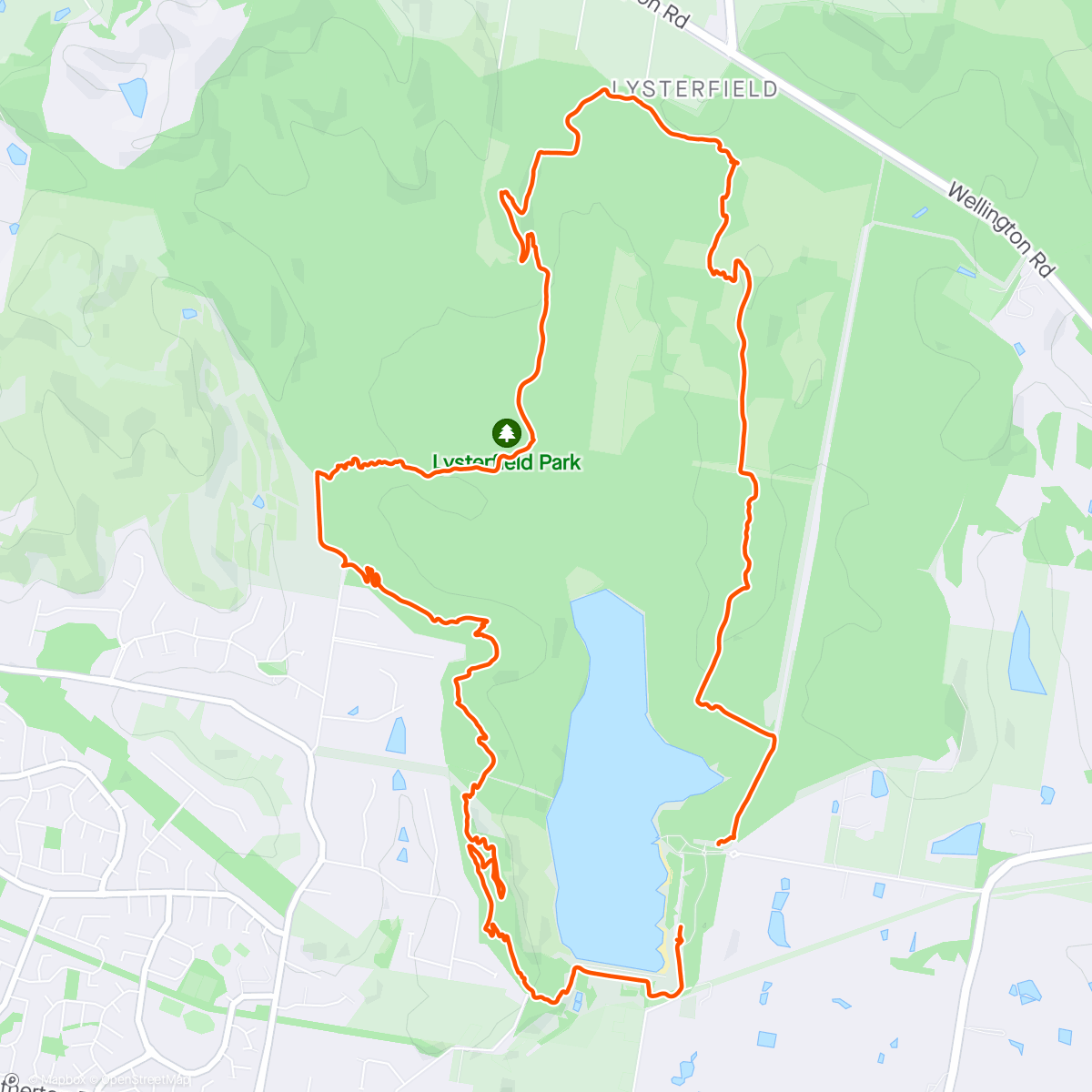 Map of the activity, Awesome lap at Lysty, with my son Liam - and first dirt for my new Yeti.   #NewBikeDay