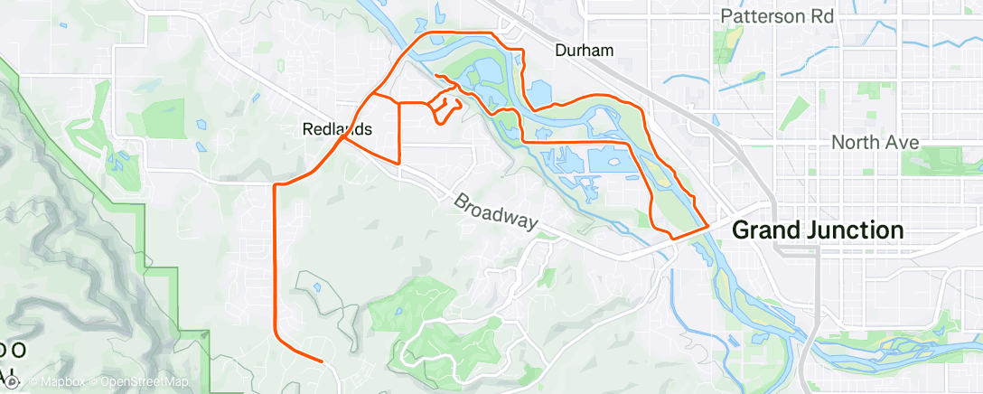 Map of the activity, Neighborhood Cruize