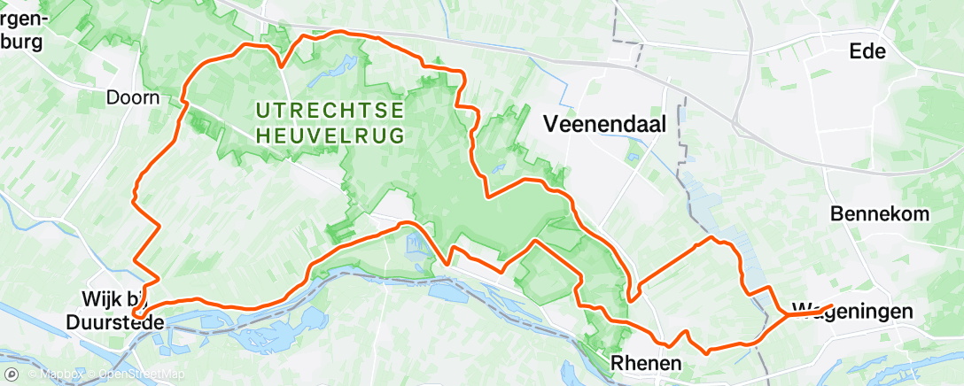 Map of the activity, 38 weeks! Lunchride