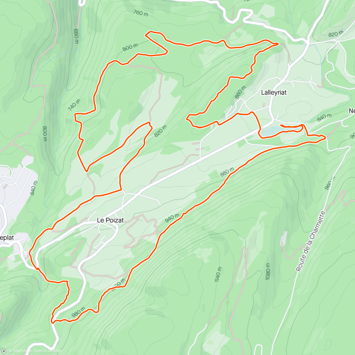 Mapa de la actividad, Reco 12k Trail de la Grande Montagne 🌿