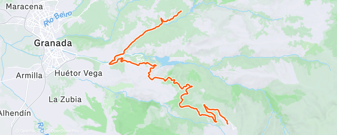 Map of the activity, 5x10min LT2