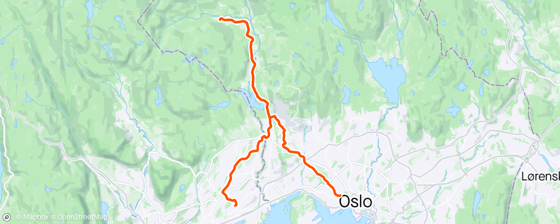 Map of the activity, Jernhesten i Sørkedalen