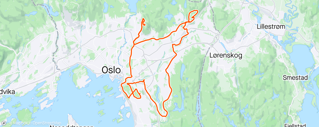 Mapa de la actividad, Oslorunde
