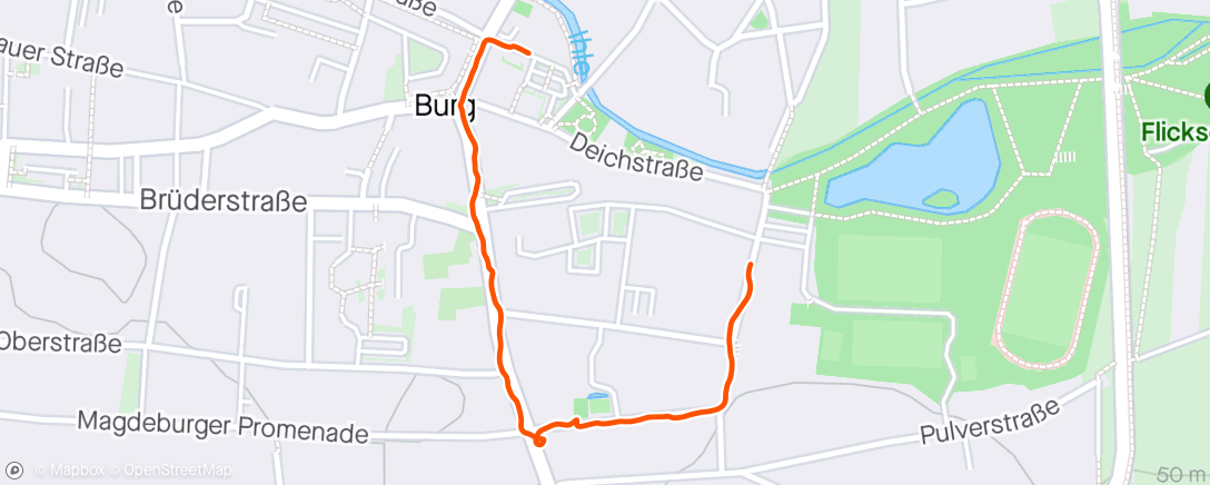 Map of the activity, Späte Abendrunde  🐕🚶‍♀️🚶‍♀️