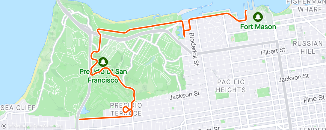 Map of the activity, FulGaz - Iconic San Francisco