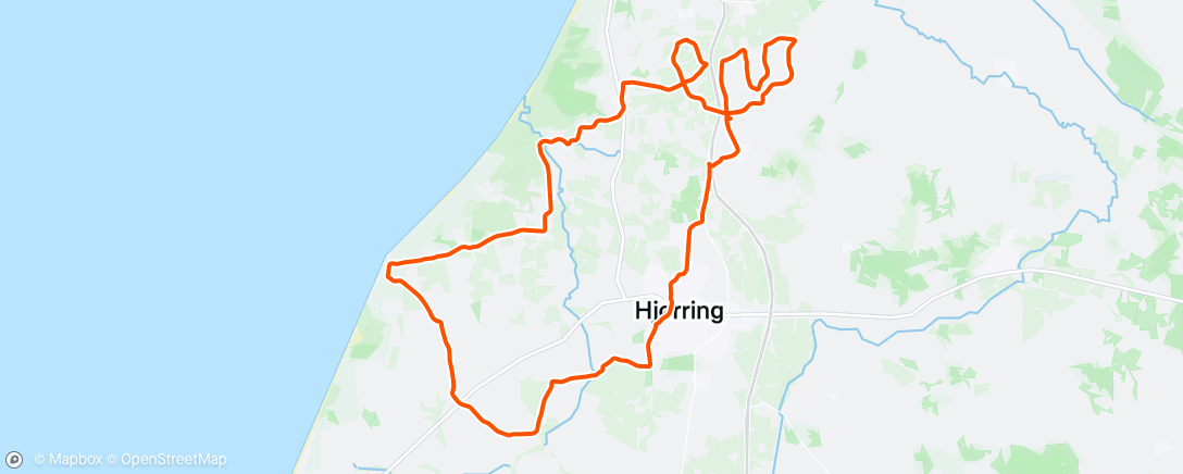 Map of the activity, Afternoon Ride
