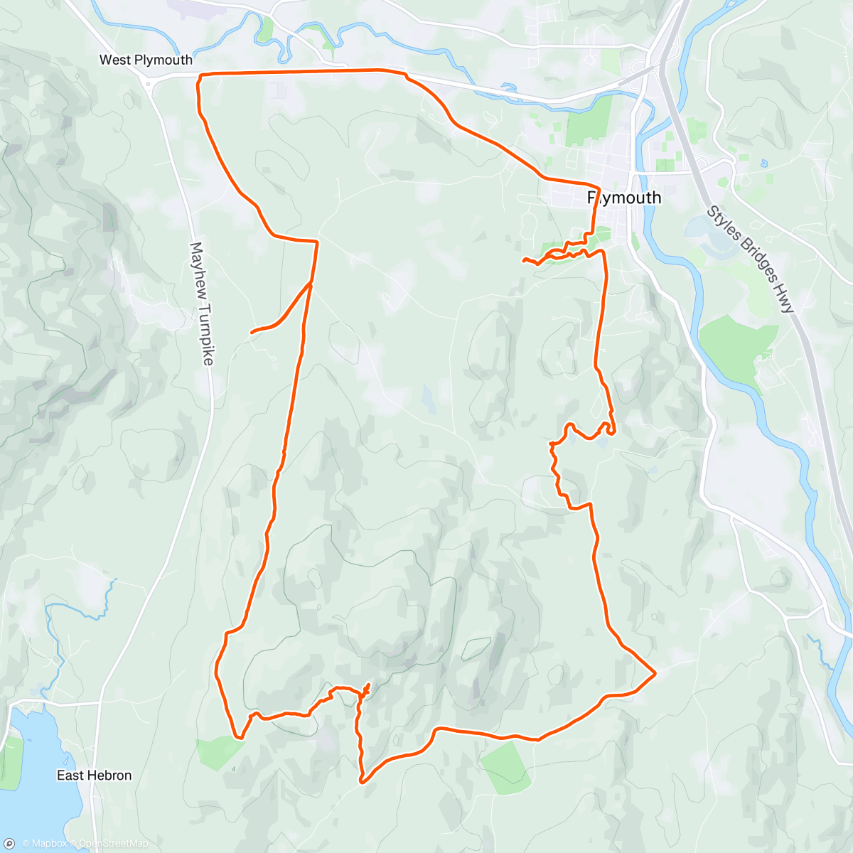 Map of the activity, Backyard bike adventute