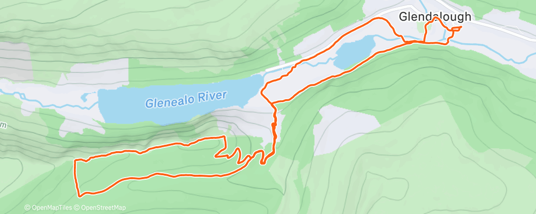 Map of the activity, Morning Walk