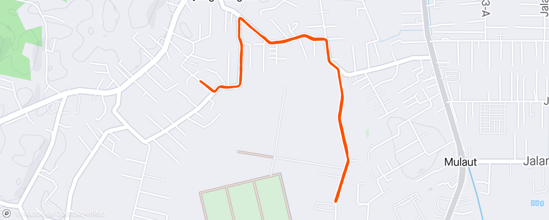 Map of the activity, Raya Run