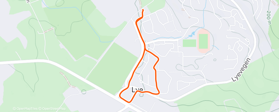 Map of the activity, Afternoon Walk