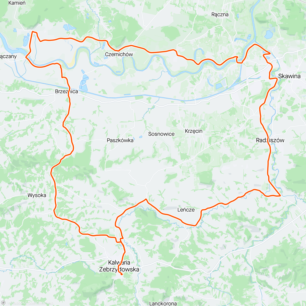 Map of the activity, Bez siły ride 🥵