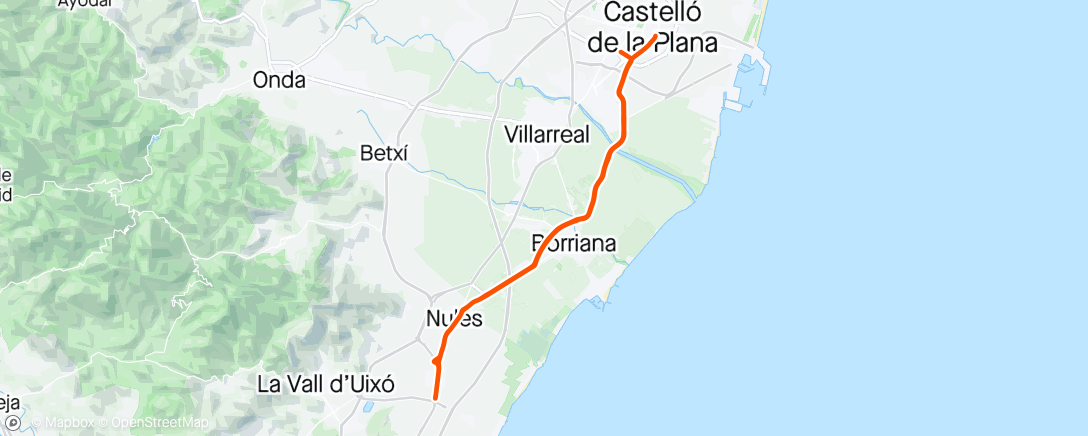 Map of the activity, Bicicleta carretera n Palomiki
