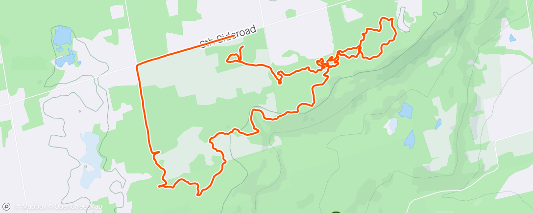 Map of the activity, 3 stage with Sproule