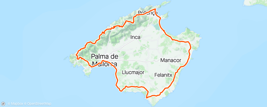 アクティビティ「Mallorca 311.9」の地図