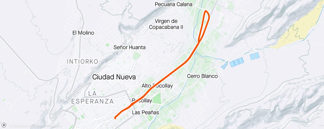 Map of the activity, Mañana fresca