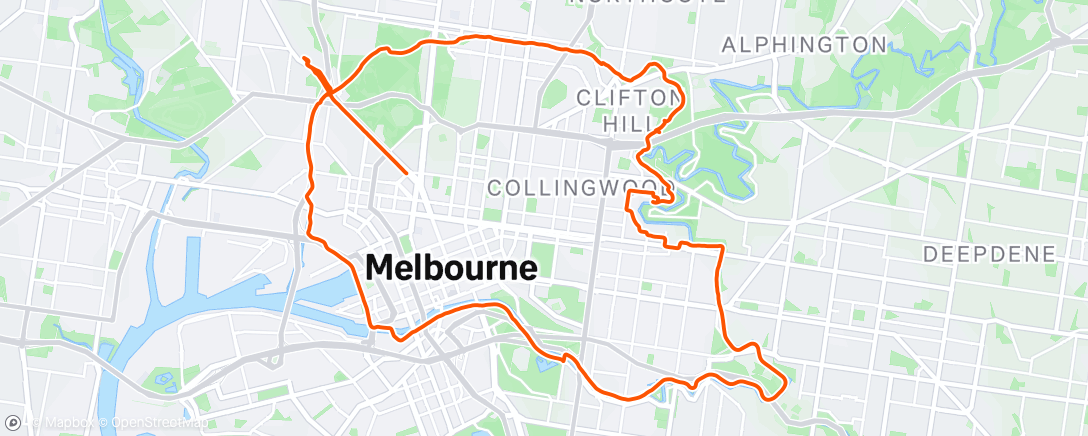 Map of the activity, Solo Slaying Capital City Trail